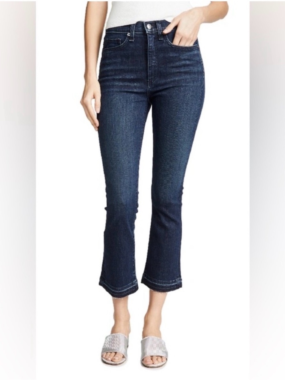 VERONICA BEARD Carly 11” Kick Flare Jeans Midnight 24